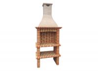 Ref. 106 toda de ladrillo - 93 cm x 57 cm x 220 cm, LxAxA | Parrilla 60 cm x 40 cm, LxA | 530 kg